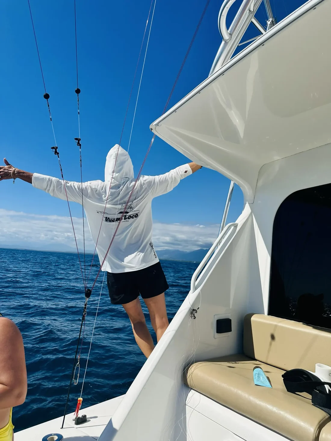 Aboard the Vuelto Loco off Quepos, Costa Rica