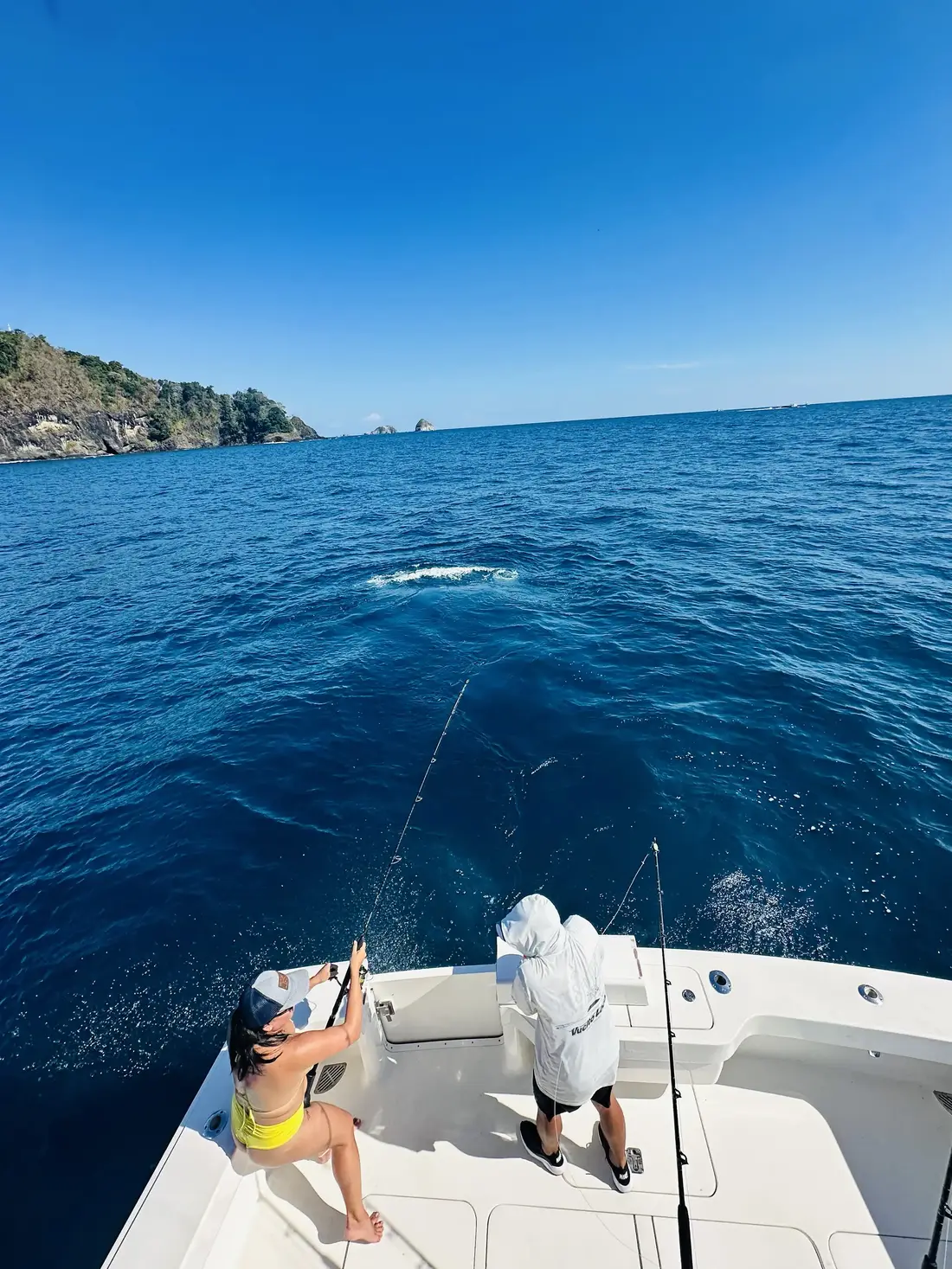 Aboard the Vuelto Loco off Quepos, Costa Rica