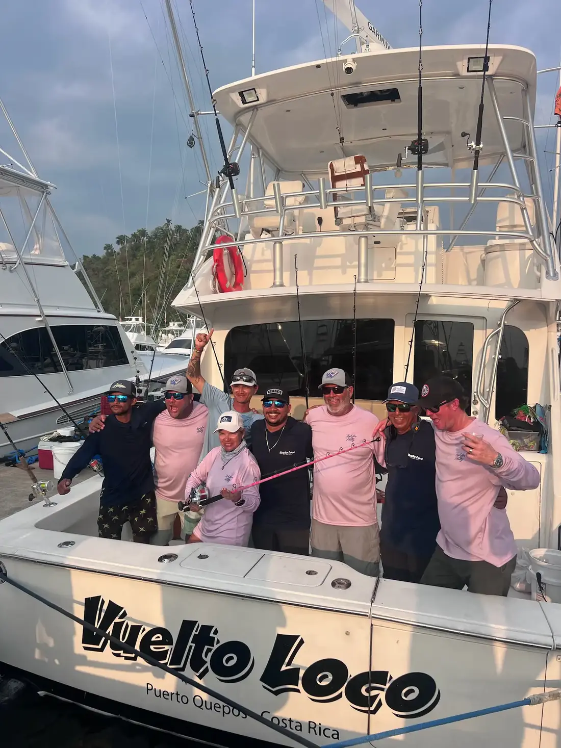 Aboard the Vuelto Loco off Quepos, Costa Rica