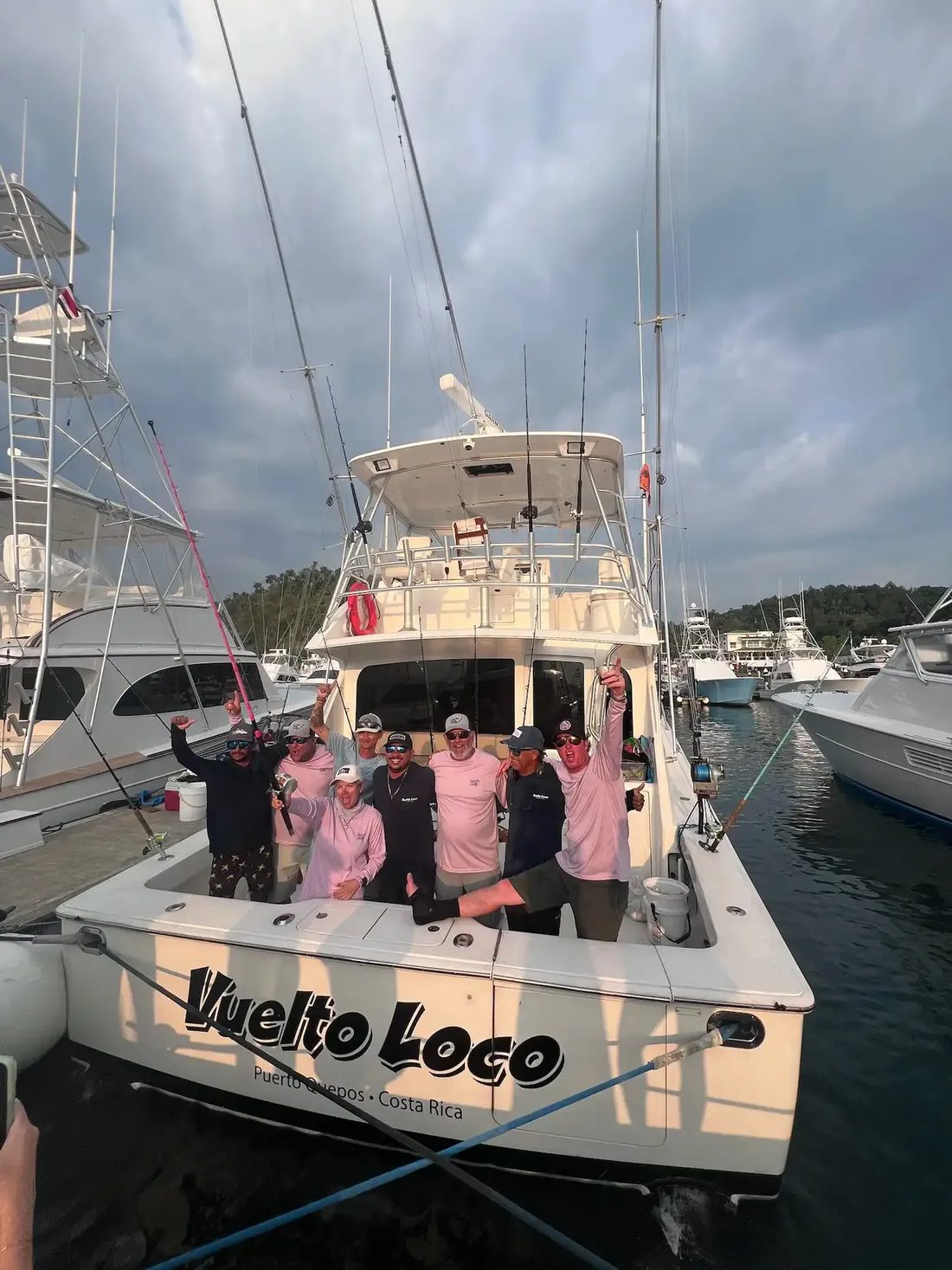 Aboard the Vuelto Loco off Quepos, Costa Rica