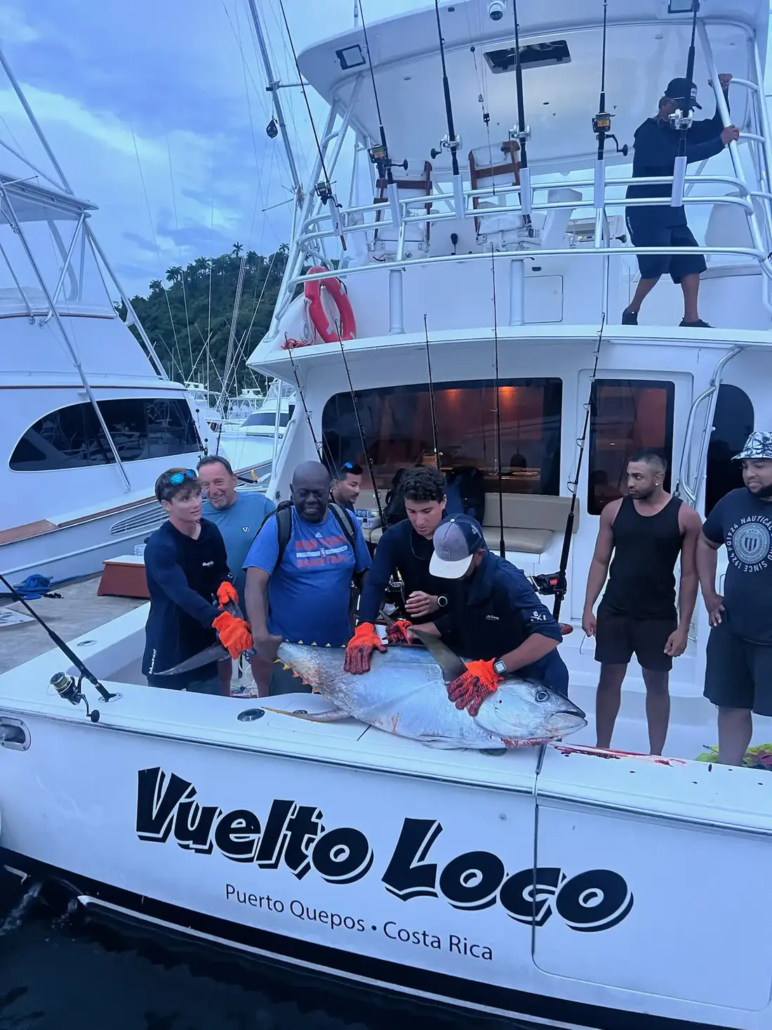 Aboard the Vuelto Loco off Quepos, Costa Rica