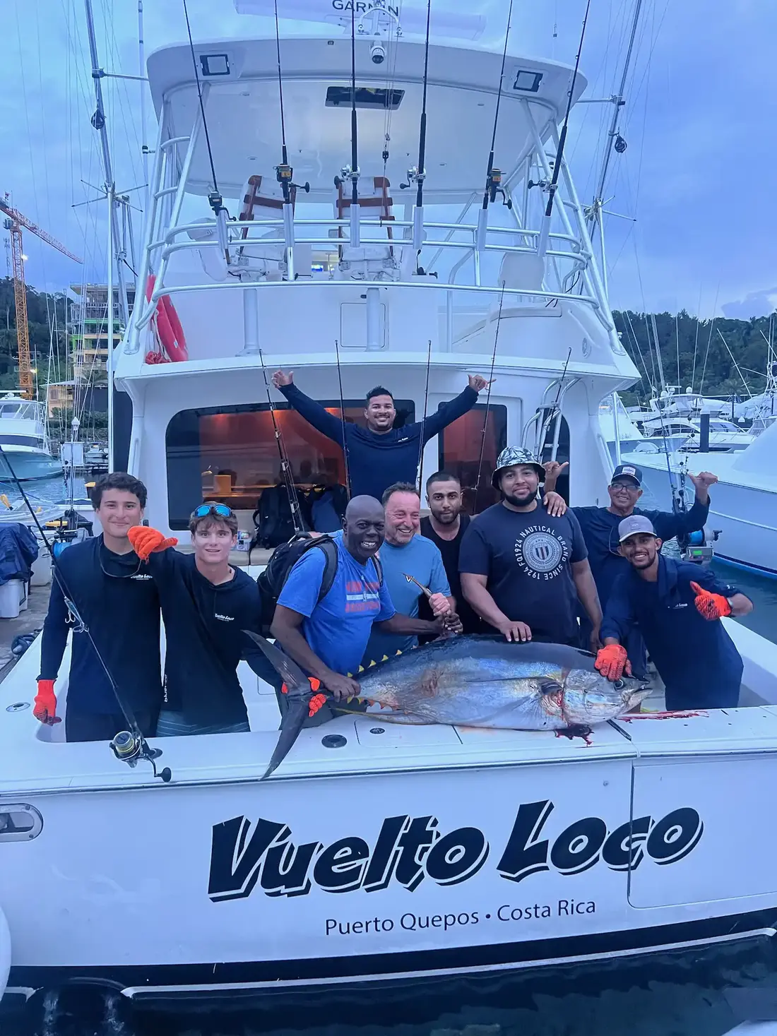 Aboard the Vuelto Loco off Quepos, Costa Rica